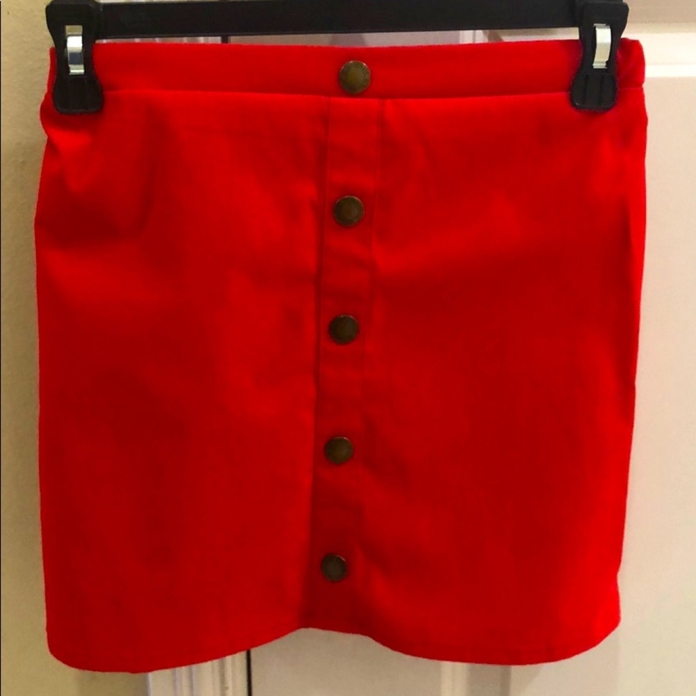 Red skirt   almost new   no stains/rips